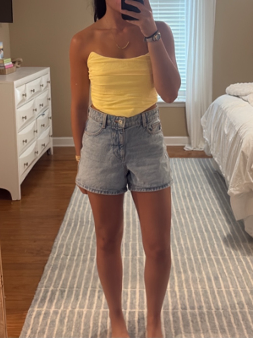 Yellow Strapless Tube Camisole - Sleek Summer Staple
